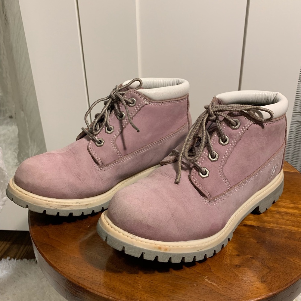Lavender Waterproof Timberland Hiking Boots